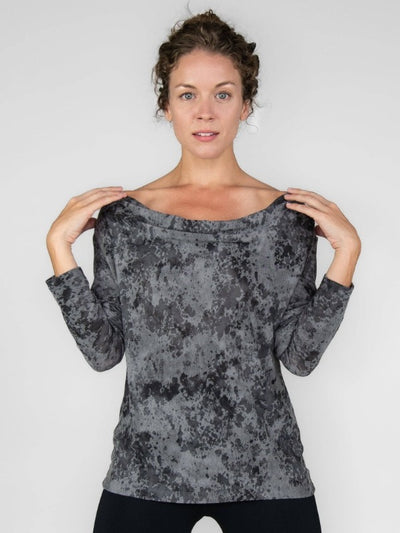 Ultra Soft Long Sleeve Top with Cowl Back
